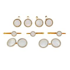 Mother Of Pearl Gold Platinum Dress Set