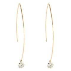Jona Floating Diamond Gold Earrings