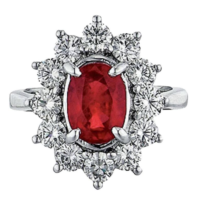 Ruby Diamond Gold Ring at 1stdibs