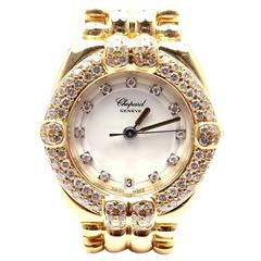 Chopard Ladies Yellow Gold Diamond Gstaad Quartz Wristwatch Ref 32/5120-11