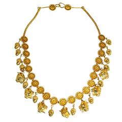 Vintage Lalaounis Gold Fringe Necklace