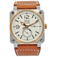 Bell & Ross Rose Gold Stainless Steel Wristwatch Ref BR03-90 