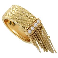 Boucheron Delilah Diamond Gold Fringe Band Ring