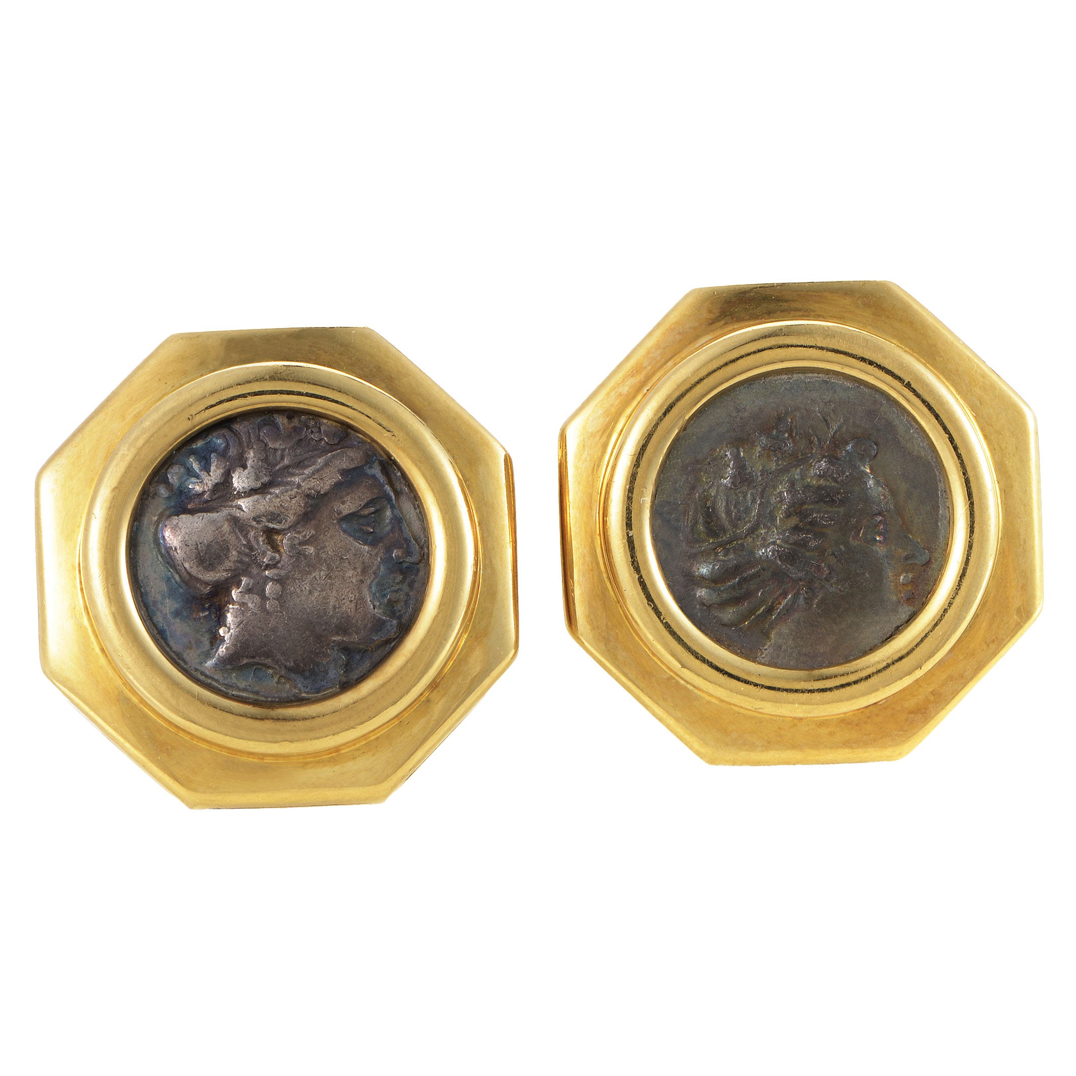 Bvlgari Gold And Antique Coin Monete Cufflinks Available For Immediate Sale  At Sotheby's