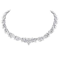 48.95 Carat Fancy Shape Diamonds Platinum Necklace
