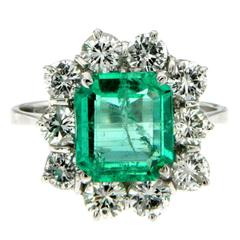 Emerald Diamond Gold Ring 1