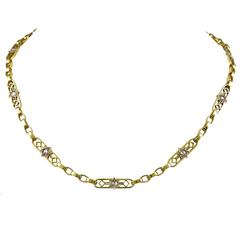 Star of David Rose Cut Diamond Gold Necklace 10