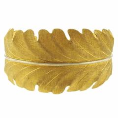 Buccellati Gold Leaf Motif Cuff Bracelet 9