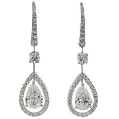 Graff Diamond Gold Drop Earrings