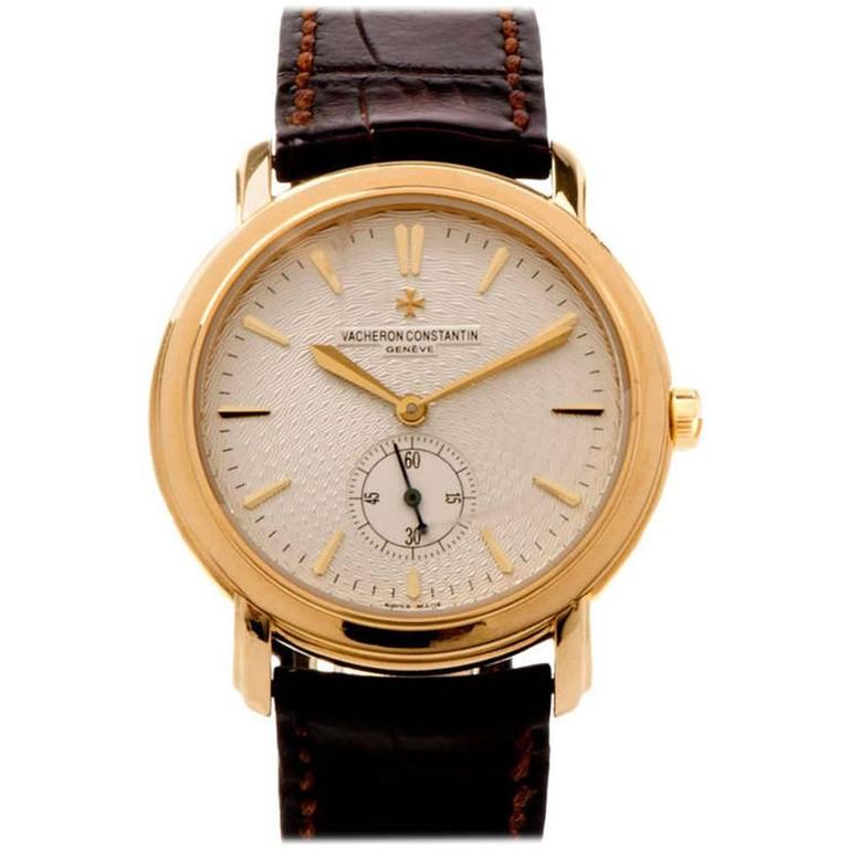 Vacheron Constantin Yellow Gold Malte Grande Classique Wristwatch circa  2000s at 1stDibs