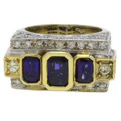 Luise Sapphire Diamond Gold Ring