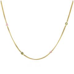 Tiffany & Co. Tourmaline Gold Sautoir Necklace