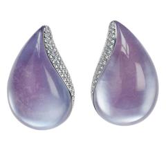 Vhernier Siderite Rock Crystal Quartz Mother-of-Pearl Diamond Gold Earrings