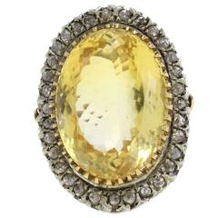Luise Topaz Diamond Gold Ring