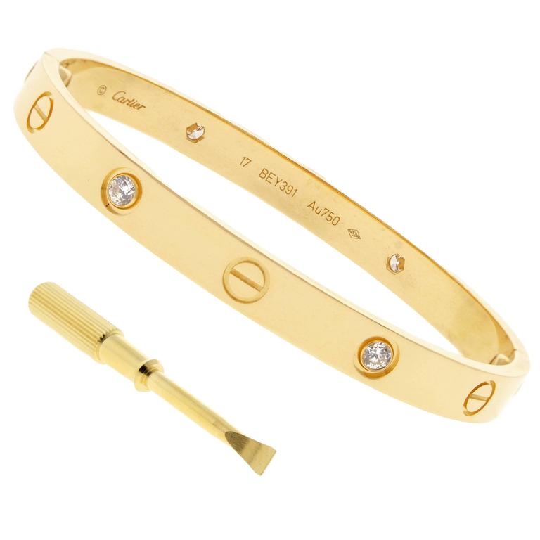 cartier gold bracelet images