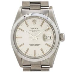 Rolex Stainless Steel Oyster Perpetual Date Wristwatch Ref 1500 1977