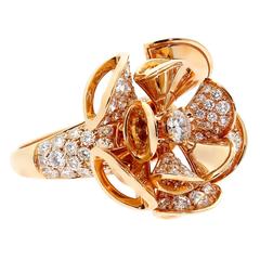 Bulgari Diva Diamond Gold Ring 10