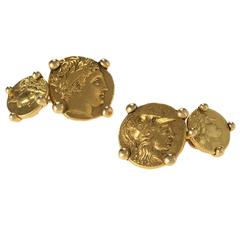 Van Cleef & Arpels Paris Gold Coin Cufflinks