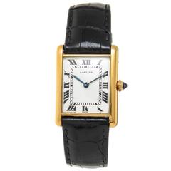 Vintage Cartier Yellow Gold Classic Tank Wrist watch