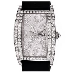 Piaget Damen Weißgold Diamant Limelight Quarz Armbanduhr Ref G0A3918