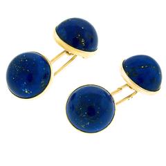 Lapis Lazuli and Gold Cufflinks