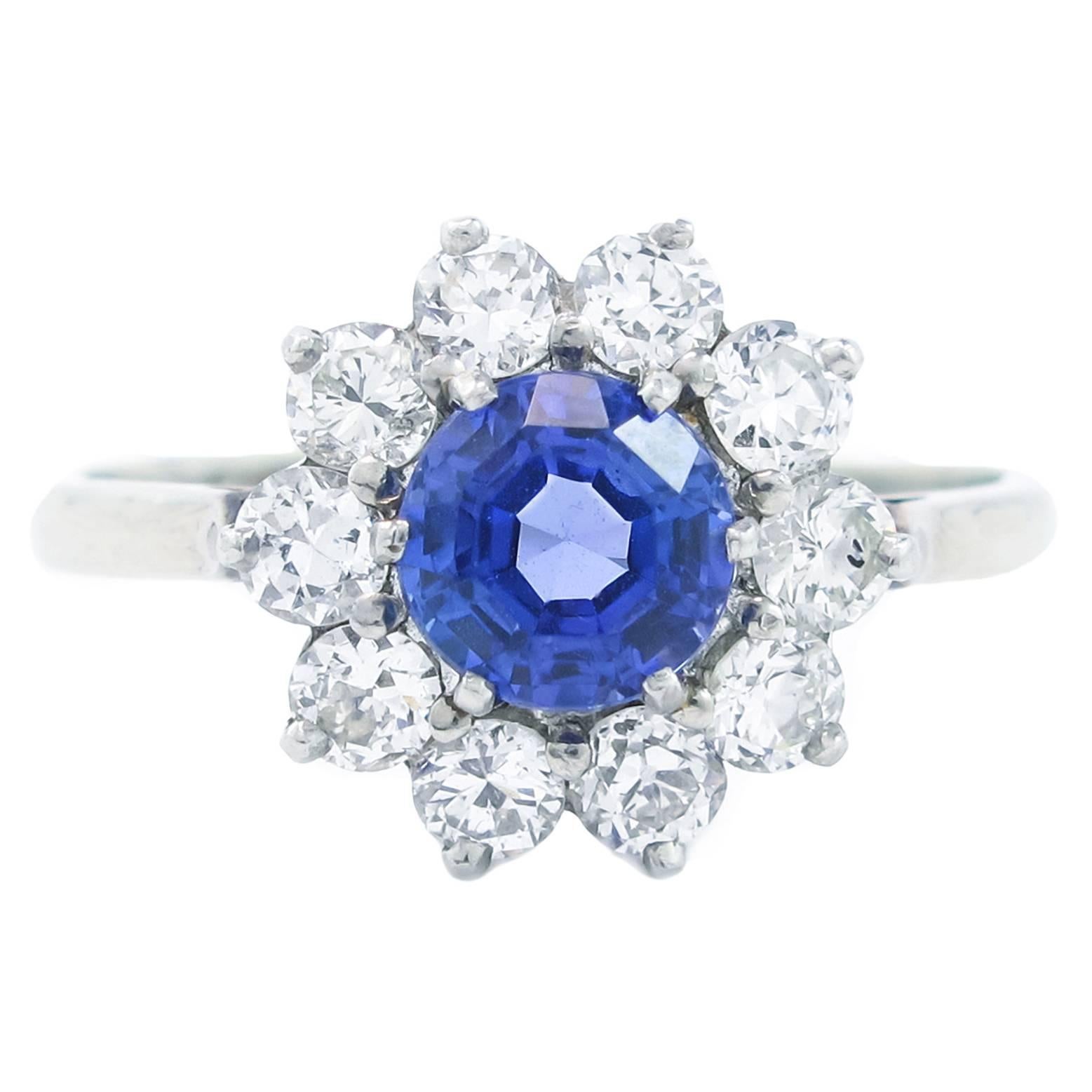 Tanzanite Diamond Platinum Ring   For Sale