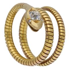 Diamond snake ring, circa 1880. 2