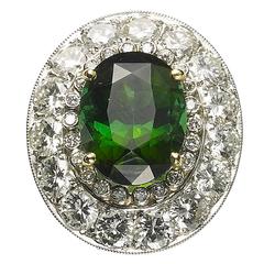 Tourmaline & Diamond Ring 8