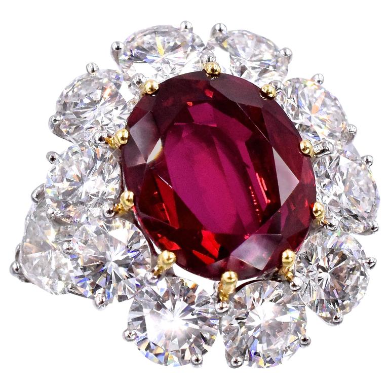 GRAFF 9.44 carat Ruby Diamond Ring at 1stDibs | graff ruby ring