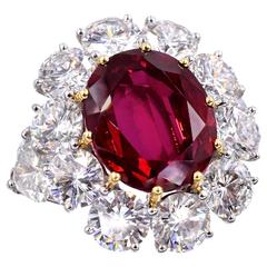 GRAFF 9.44 carat Ruby Diamond Ring