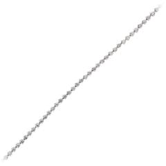 Platinum Round Brilliant Diamond Bracelet 5