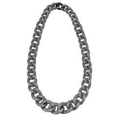 Stunning Pave Diamond Link Necklace Stunning Pave Diamond Link Necklace