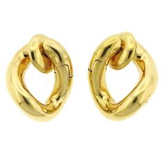 Pomellato Gourmette Gold Twist Earrings