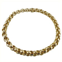 Jona 18 Karat Yellow Gold Chain Link Necklace