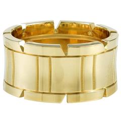 Retro CARTIER Tank Francaise Gold Men's Ring