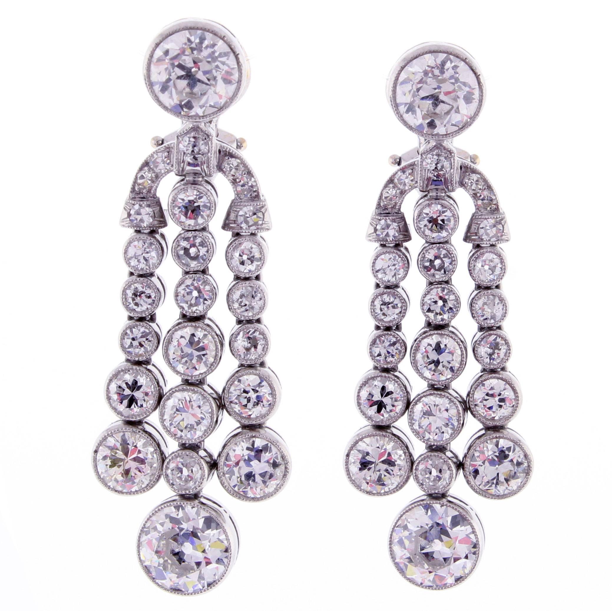 Diamond Chandelier Earrings