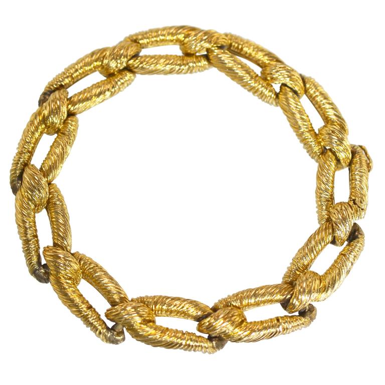 Cartier Gold Nautical Link Bracelet, circa 1975 For Sale at 1stdibs