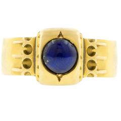 Victorian Lapis Mourning Ring