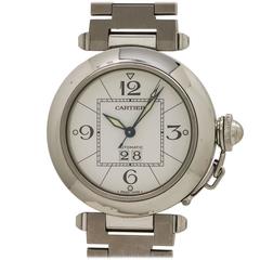 Used Cartier Pasha C “Big Date” Stainless Steel circa 2000s