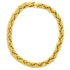 Vintage Carl F. Bucherer Heavy Gold Necklace
