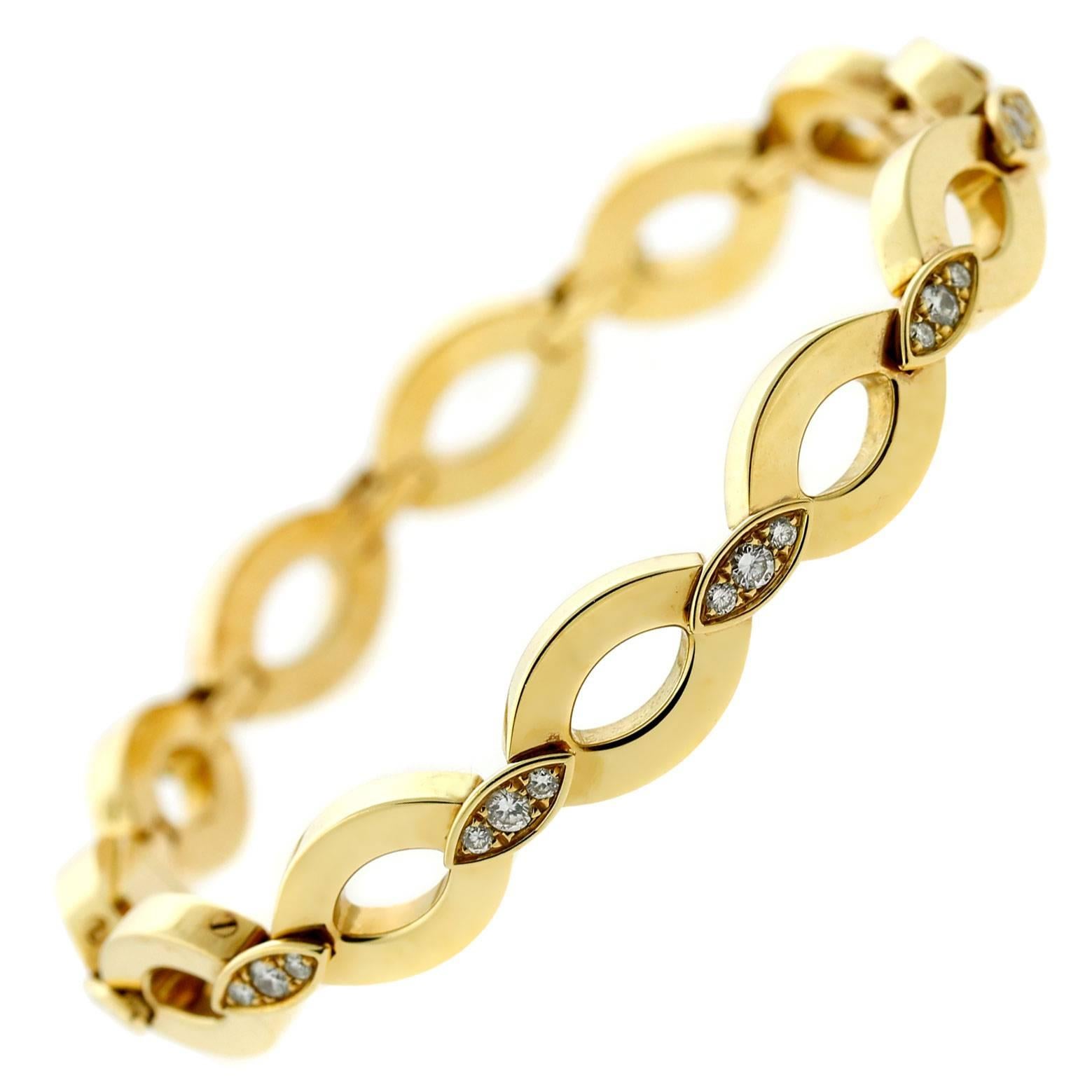 Cartier Diadea Diamond Gold Bracelet