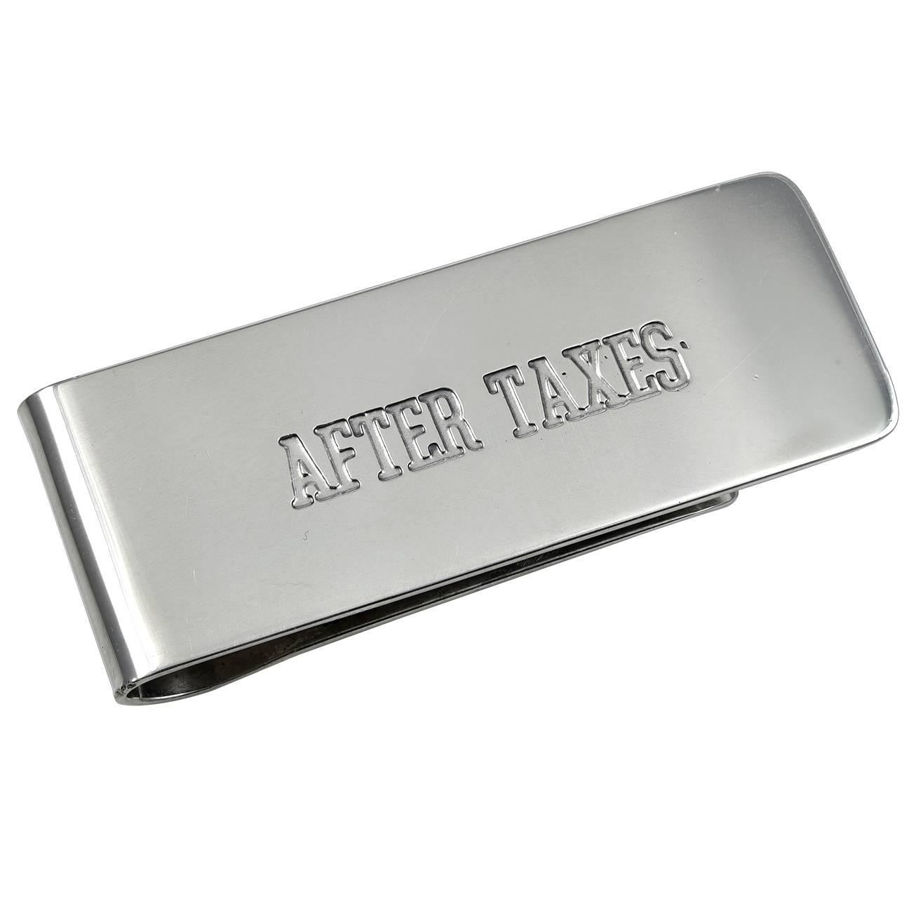 CARTIER After Taxes Sterling Money Clip