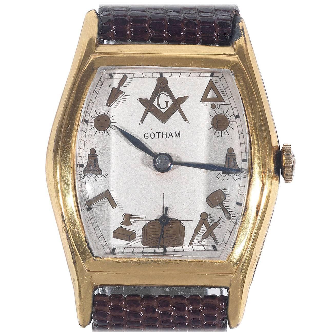 Gotham Masonic Wristwatch