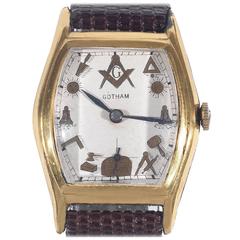 Vintage Gotham Masonic Wristwatch