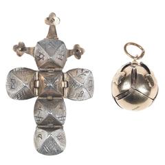 Victorian Masonic Ball Pendant