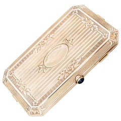 Carter Gough & Co. Sapphire Yellow Gold Ladies Compact