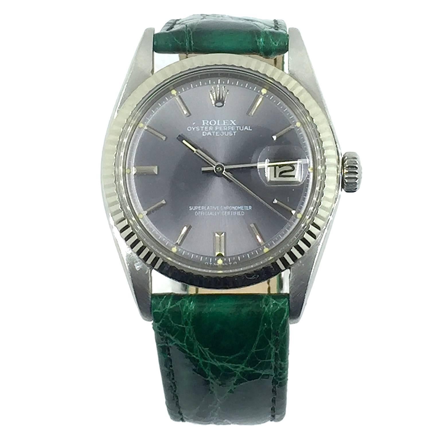 Rolex Vintage Oyster Perpetual Datejust with Grey Dial from 1970s