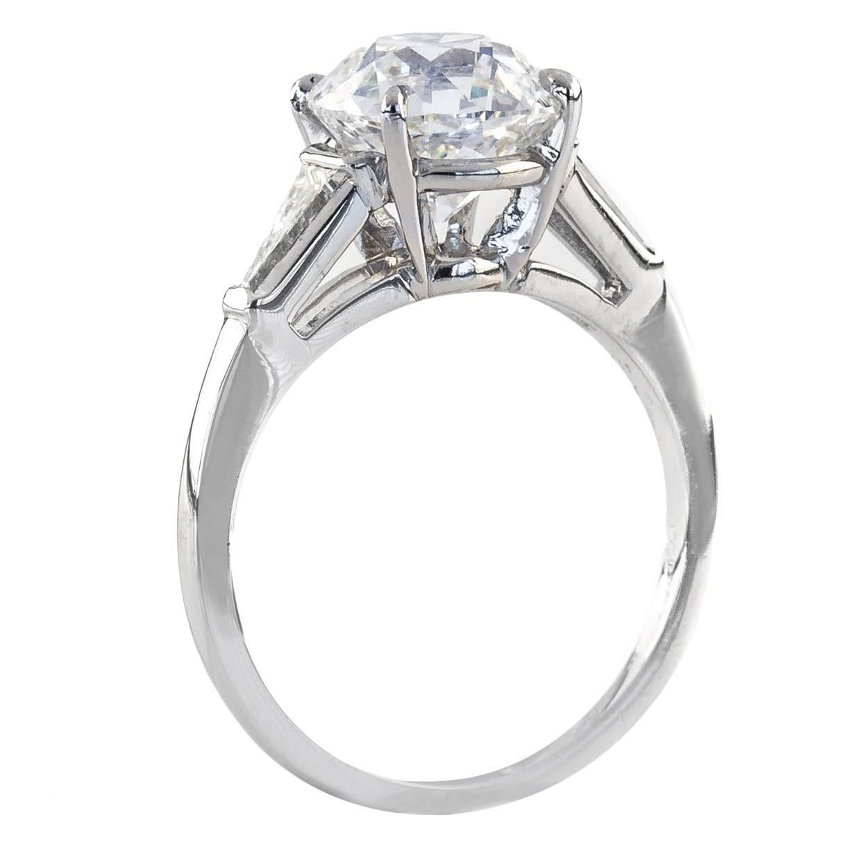 2.51 Carat Diamond Platinum Engagement Ring