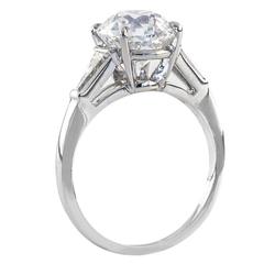 2.51 Carat Diamond Platinum Engagement Ring 3