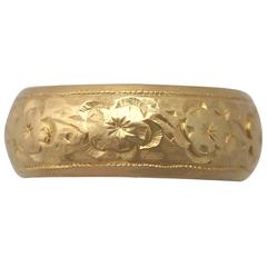 1868 22k Yellow Gold Wedding Band 5